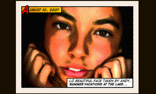 Photo to comic book effect
