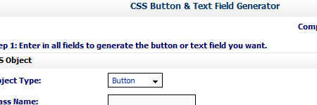 CSS Button and Text Field Generator - Online Generator